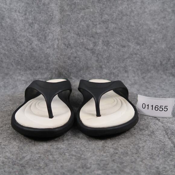 Grendene Shoes Womens 39 Sandals Casual Flip Flop Slip On Thong Black Flats - Picture 2 of 10